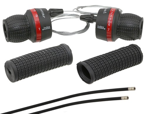Paar drehgriffe ventura 3x7 - drehgriffe,